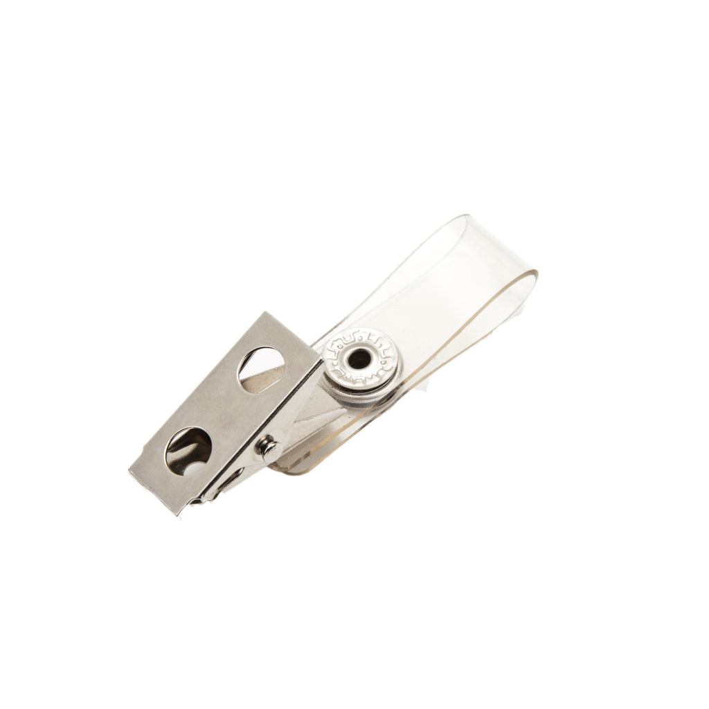 C-21] 1'' Narrow Body Badge Clip with 1/8'' Shank Hole